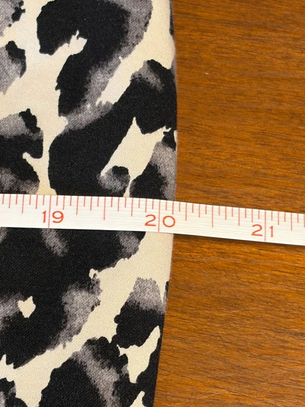 Mossimo Leopard Print Black/White/Gray Pencil Skirt Size 16